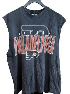 Vintage TNT Philadelphia Flyers Black Sleeveless Tee